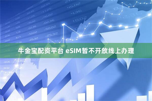 牛金宝配资平台 eSIM暂不开放线上办理