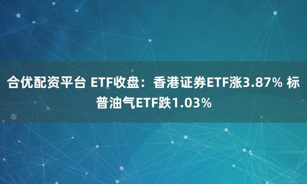 合优配资平台 ETF收盘：香港证券ETF涨3.87% 标普油气ETF跌1.03%