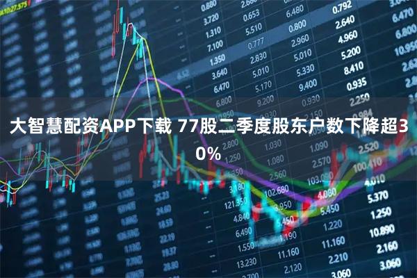 大智慧配资APP下载 77股二季度股东户数下降超30%